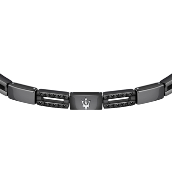 Maserati armbånd keramik sort krystal